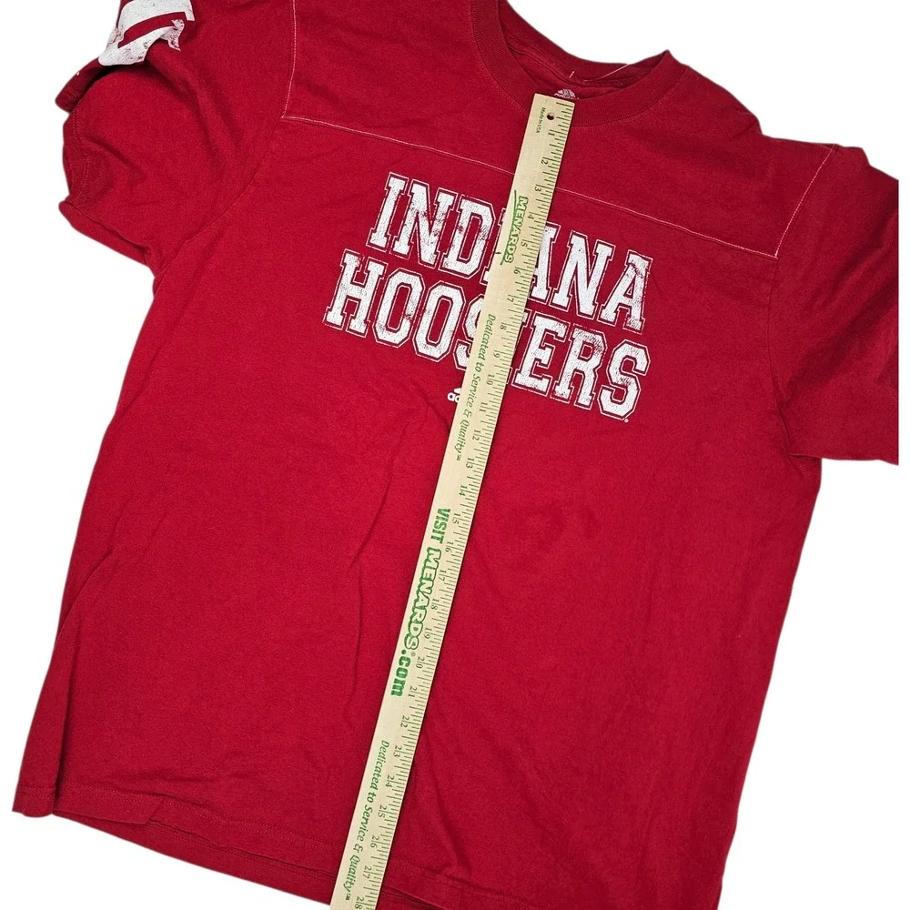 Adidas Indiana Hoosiers Mens‎ Red Graphic T-Shirt IU Logo Short Sleeve Large